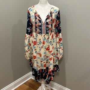 Patrons of Peace Floral Swing Dress Size Small